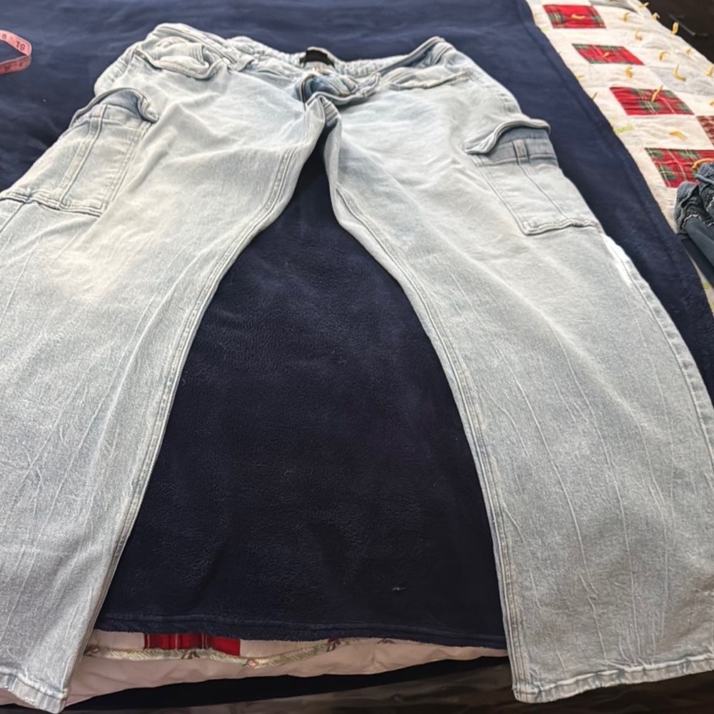 Light Blue Cargo Pants